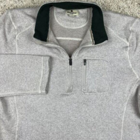 Woolrich Pullover Quarter Zip Beige Outdoor Soft Sweater Size XXL 2XL EUC - Picture 1 of 7